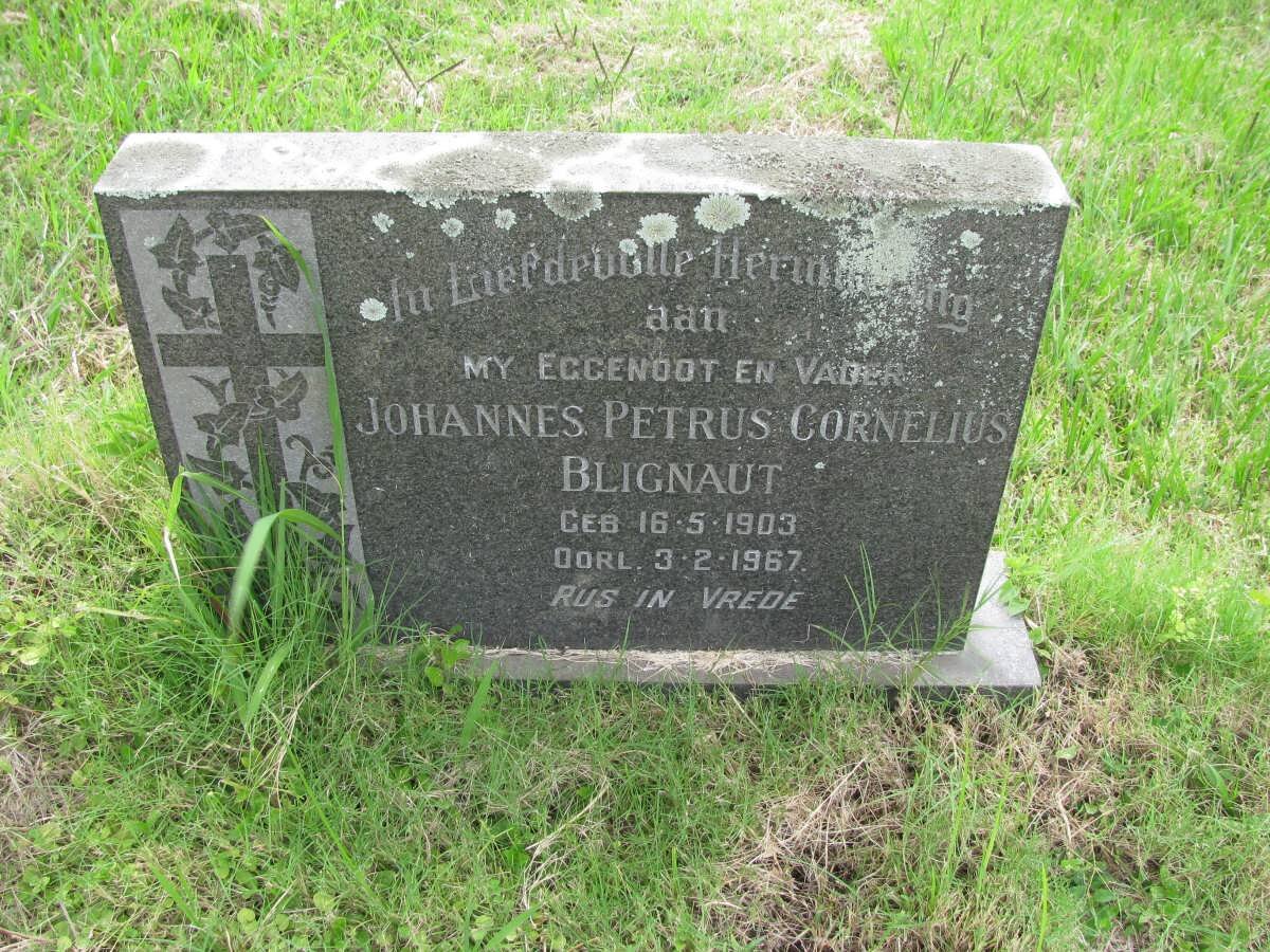 BLIGNAUT Johannes Petrus Cornelius 1903-1967