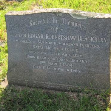 BLACKBURN Edgar Robertshaw 1884-1966