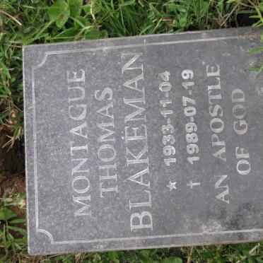 BLAKEMAN Montague Thomas 1933-1989