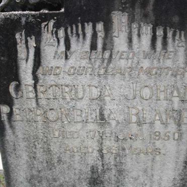 BLAKEMAN Gertruda Johanna Petronella -1950