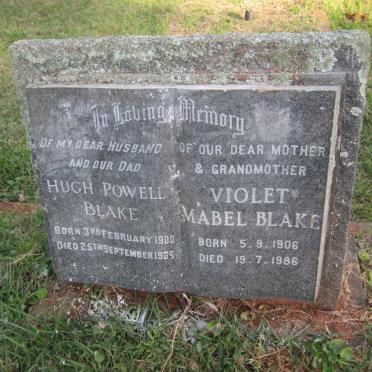 BLAKE Hugh Powell 1900-1965 &amp; Violet Mabel 1906-1986