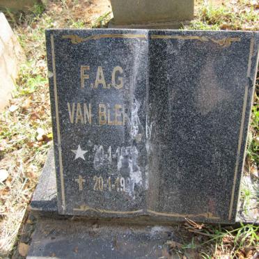 BLERK Frederik Andries Georg, van 1976-1997