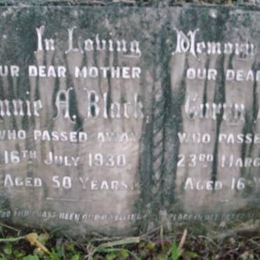 BLACK Annie A. -1930 :: BLACK Curry  -1932