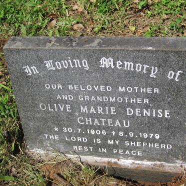 CHATEAU Olive Marie Denise 1906-1979