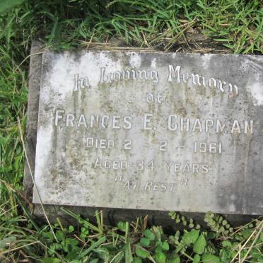 CHAPMAN Frances E. -1961
