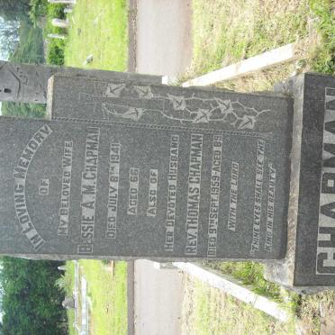 CHAPMAN Thomas -1959 &amp; Bessie A.M. -1941