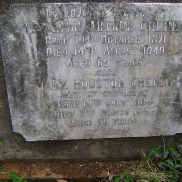 CHENEY Benjamin Arthur 1871-1940 &amp; Mary Houston 1884-1944