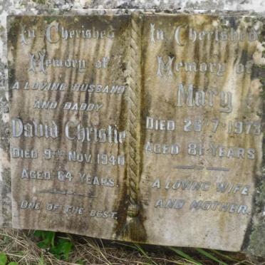 CHRISTIE David -1940 &amp; Mary -1978