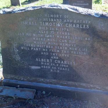 CHARLES Israel Timothy  -1974 :: CHARLES Albert -1965