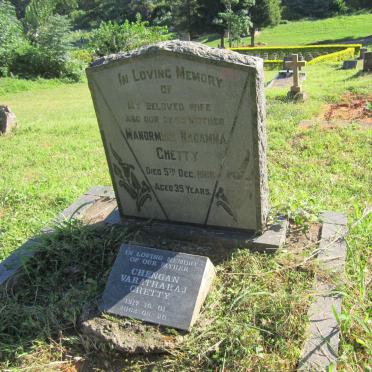 CHETTY Chengan Varatharaj 1917-2003 &amp; Manormoni Nagamma -1986