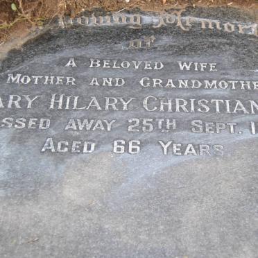 CHRISTIANSON Mary Hilary -1970