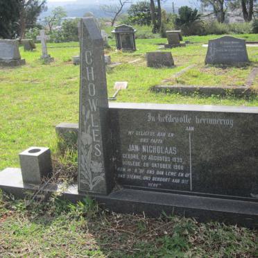 CHOWLES Jan Nicholaas 1939-1980