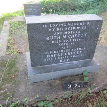 CHETTY Nadas -1973 &amp; Ruth M. -1964