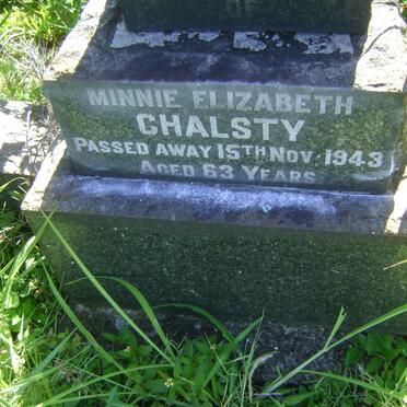 CHALSTY Minnie Elizabeth -1943