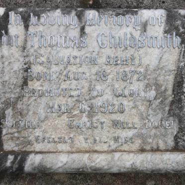 CHILDSMITH Thomas 1872-1920