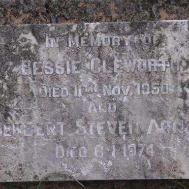 CLEWORTH Herbert Steven Arnold -1974 &amp; Bessie -1950