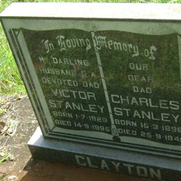 CLAYTON Charles Stanley 1896-1945 :: CLAYTON Victor Stanley 1929-1995
