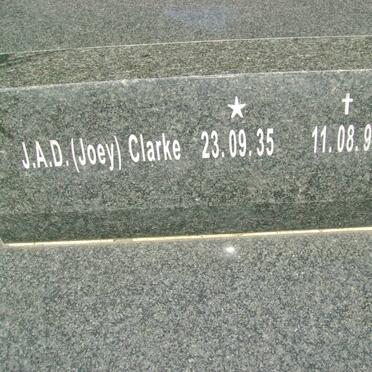 CLARKE J.A.D. 1935-1998 :: CLARKE Gregory W. 1959-1960