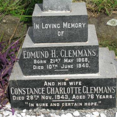 CLEMMANS Edmund H. 1868-1940 &amp; Constance Charlotte -1943