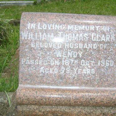 CLARK William Thomas -1960 