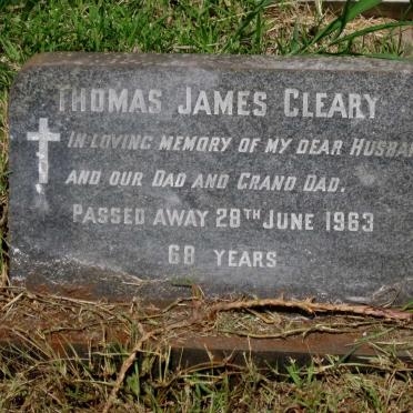 CLEARY Thomas James  -1963