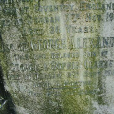 CLARKE George Alexander -1911