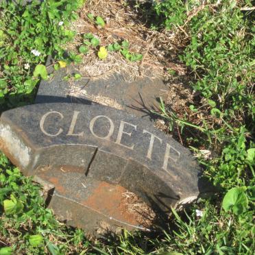 CLOETE Adriana Jacoba -1980