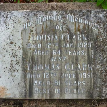 CLARK Thomas -1951 &amp; Louisa -1929