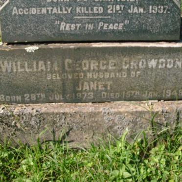 CROWDEN William George 1873-1948