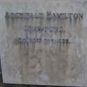 CRAWFORD Archibald Hamilton -1939