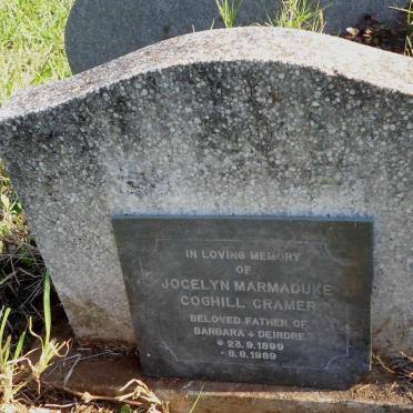 CRAMER Jocelyn Marmaduke Coghill 1899-1989