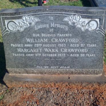 CRAWFORD William -1963 &amp; Margaret Wark -1972