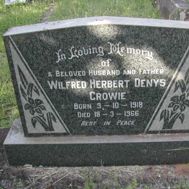 CROWIE Wilfred Herbert Denys 1918-1966