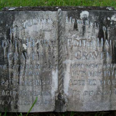 CRAVEN Edwin Henry -1957 &amp; Edith Maud -1977