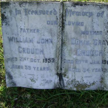 CROUCH William John -1953 &amp; Doris Gray -1964