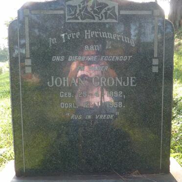 CRONJE Johan 1892-1958 &amp; Elsie WENTZEL 1912-1969 :: CRONJE Elizabeth Johanna 1959-1997