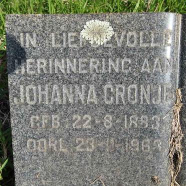CRONJE Johanna 1883-1963