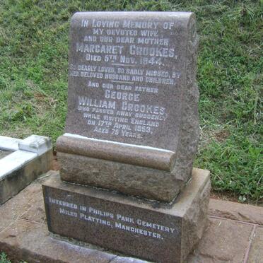 CROOKES George William -1953 &amp; Margaret -1944