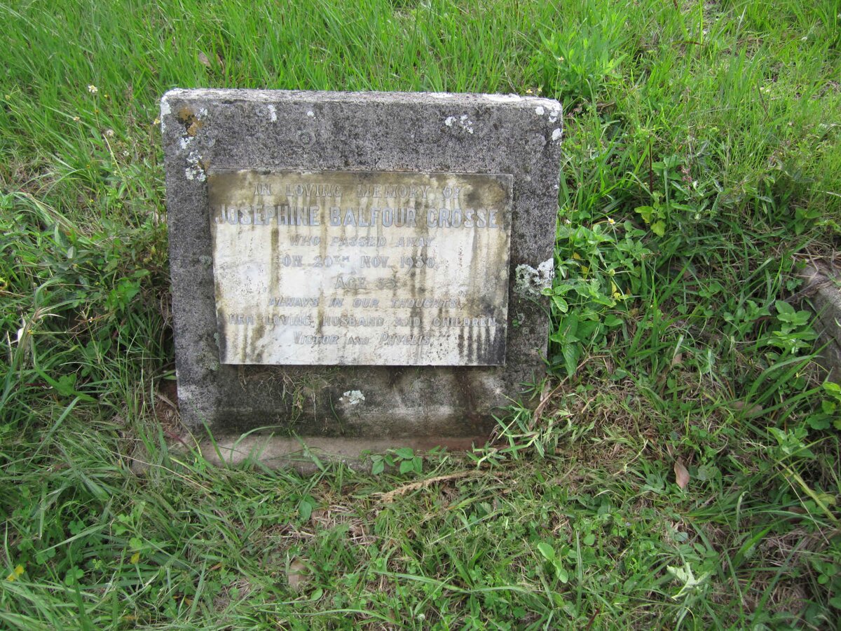 CROSSE Josephine Balfour -1930