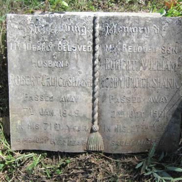 CRUICKSHANK Robert -1949 :: CRUICKSHANK Robert William -1961