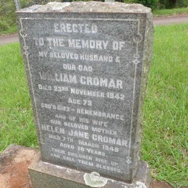 CROMAR William -1942 &amp; Helen Jane -1945
