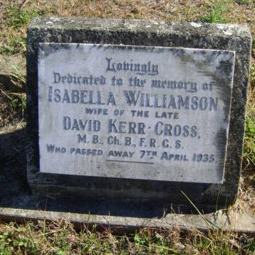 CROSS Isabella Williamson, KERR -1935