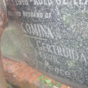 CRAMENT John Godfrey -1948 &amp; Jacomina Gertruida -1970