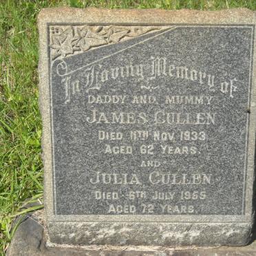 CULLEN James -1933 &amp; Julia -1955