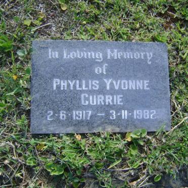 CURRIE Phyllis Yvonne 1917-1982