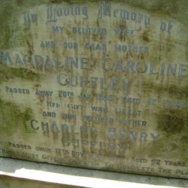 CUFFLEY Charles Henry -1975 &amp; Magdaline Caroline -1955