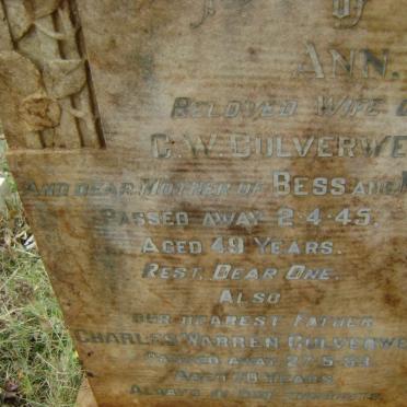 CULVERWELL Ann -1945