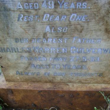 CULVERWELL Charles Warren -1953