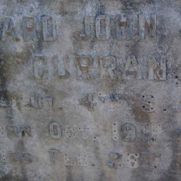 CURRAN Richard John Henry 18?7-1932