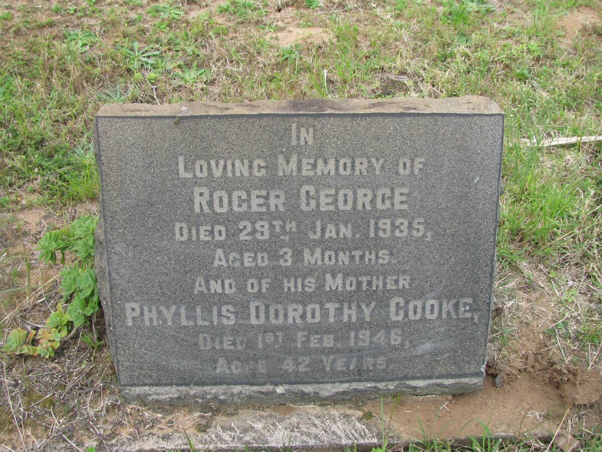 COOKE Phyllis Dorothy -1946 :: COOKE Roger George -1935